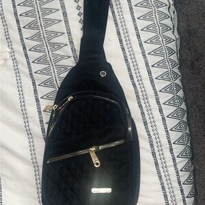 Black Quilted Crossbody Bag